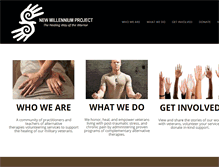 Tablet Screenshot of newmillenniumproject.org